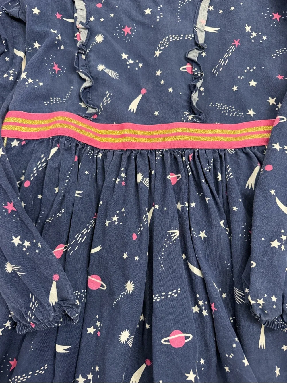 Mini Boden space print long sleeve dress size 11/12